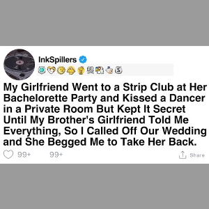 Girlfriend's Secret Bachelorette Adventure Sparks Wedding Drama