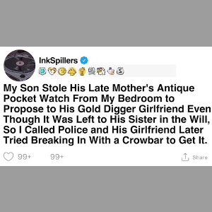 Son Steals Mother's Antique Watch to Propose