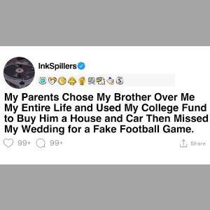 Parents Favored My Brother and Spent My College Fund on His House